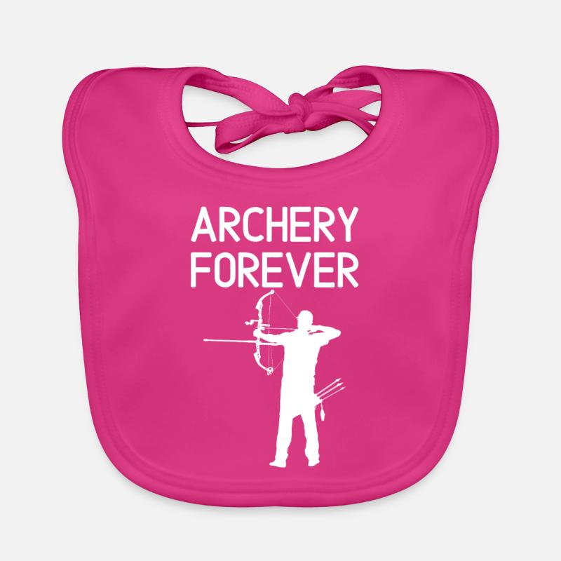 Tir à l'arc Forever Archery Tir à l'arc blanc Bavoir bio Bébé