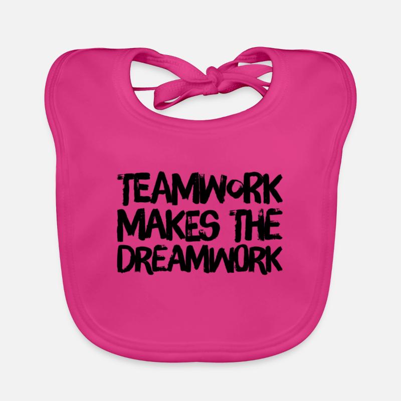 teamwork makes the dreamwork Baby Bio-Lätzchen