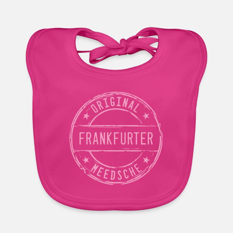 Frankfurt Frankfurter Mädchen Mädel Meedsche - Baby Bio-Lätzchen - Fuchsia