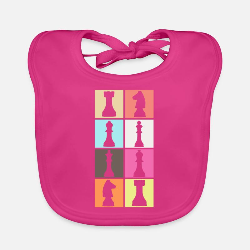 chess Organic Baby Bibs