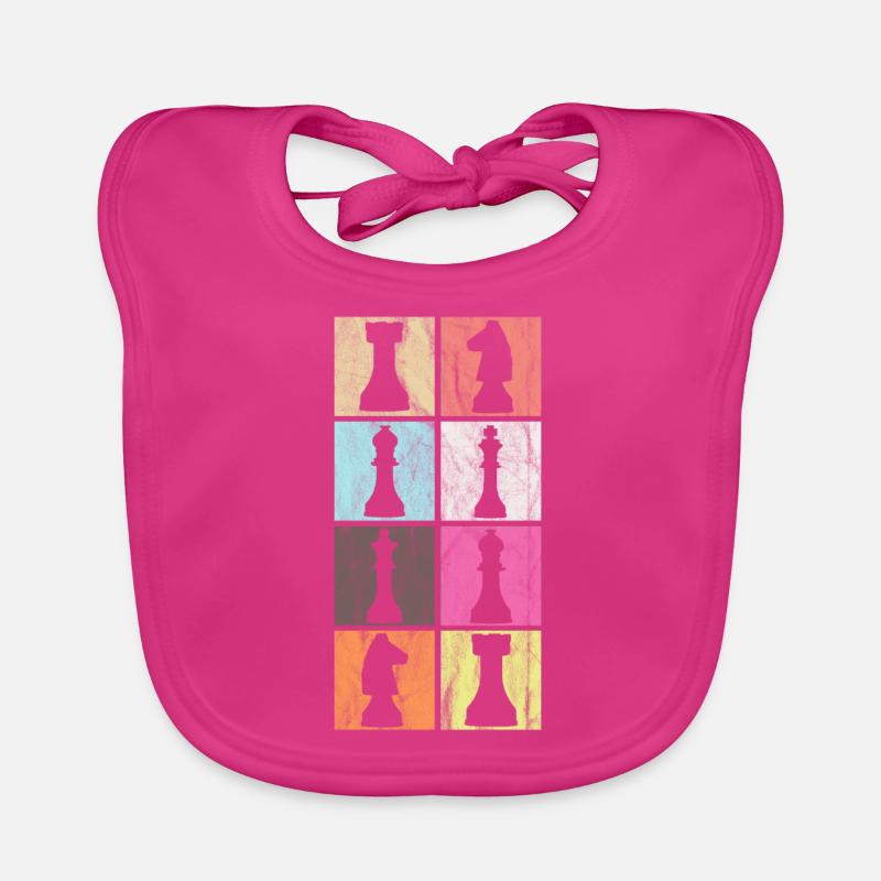 chess Organic Baby Bibs