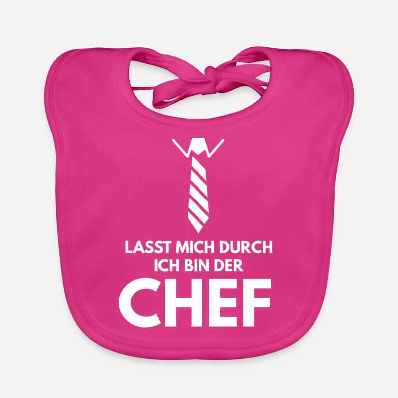 Lasst mich durch ich bin der Chef Baby Bio-Lätzchen