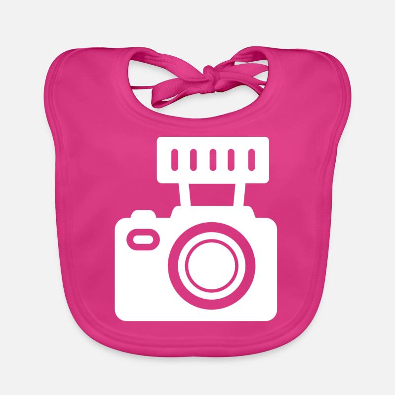 Camera Organic Baby Bibs