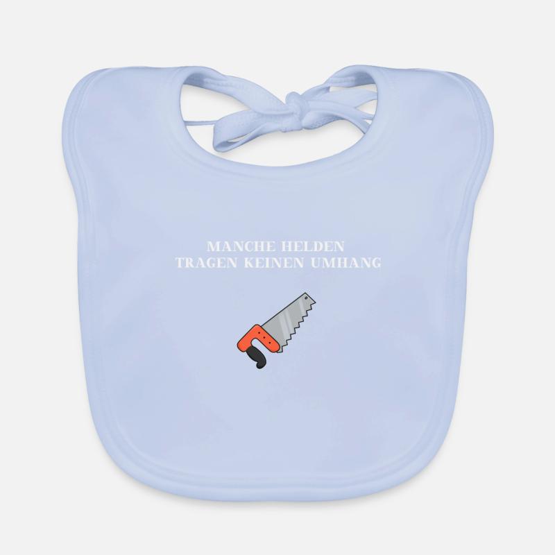 Handwerker Helden Säge Geschenkidee Baby Bio-Lätzchen