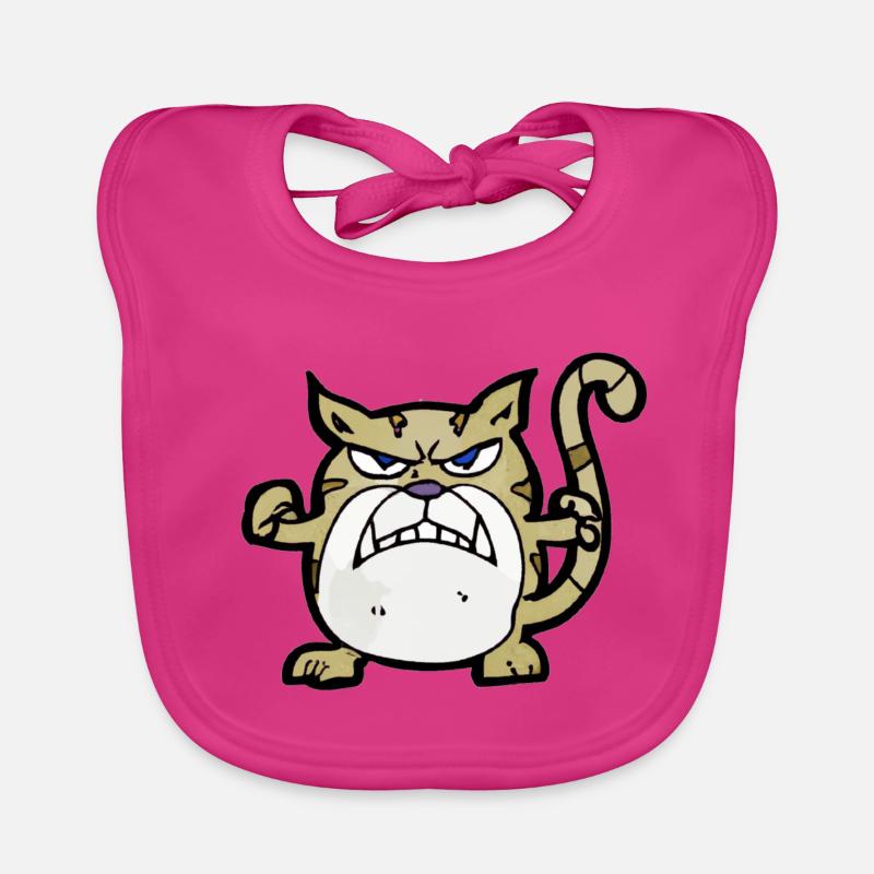 crumpy cat cartoon #3 Baby Bio-Lätzchen