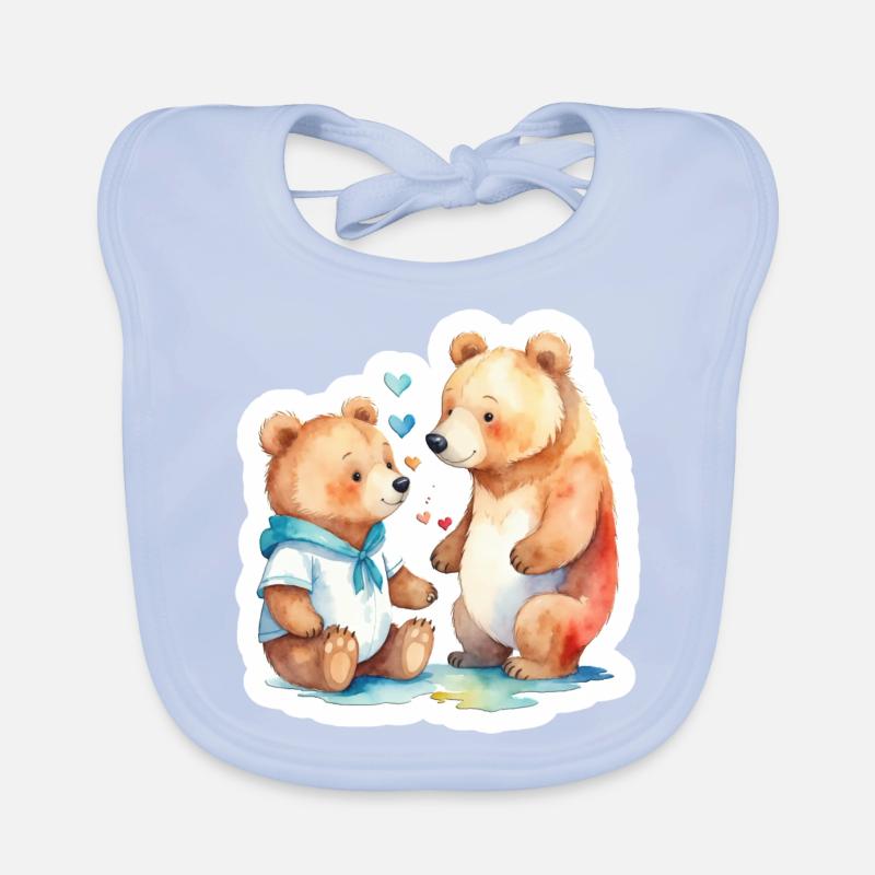 Father and son Organic Baby Bibs