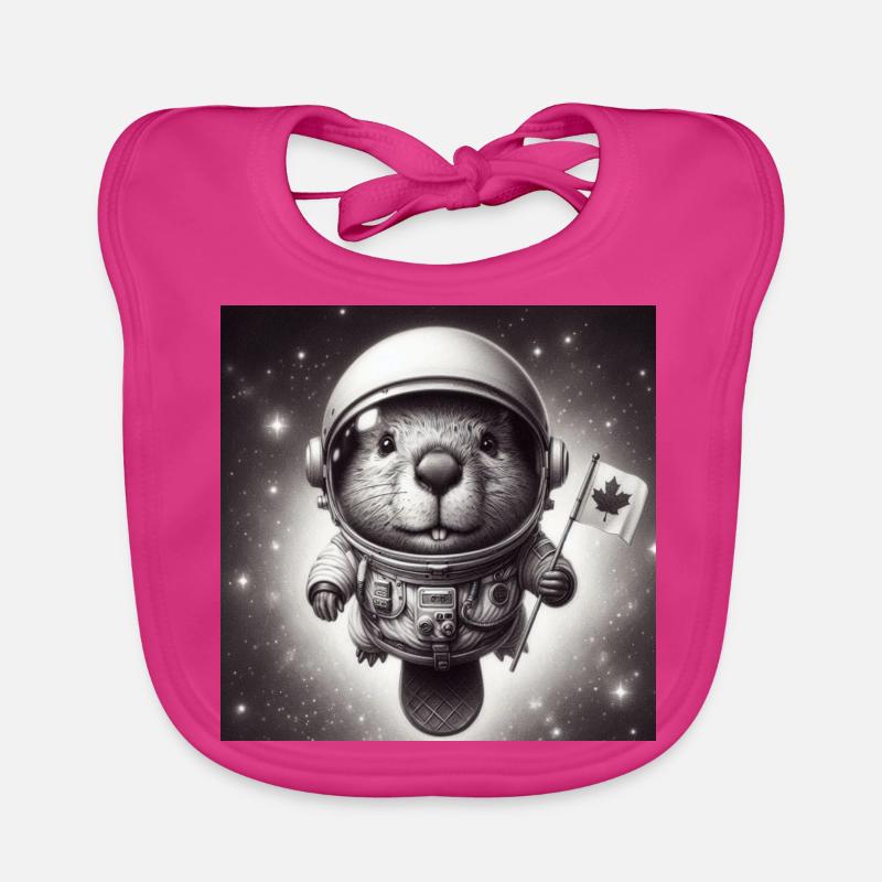 Castor de l’espace Bavoir bio Bébé