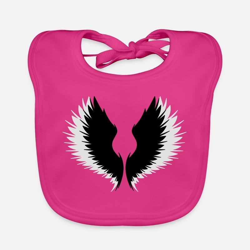 Wings with shadow Organic Baby Bibs