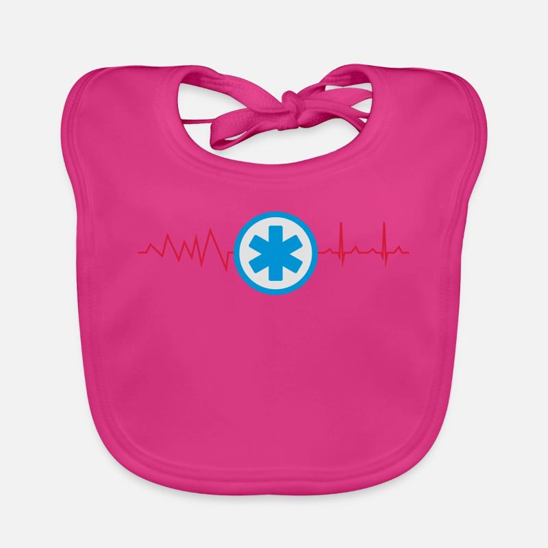Ambulance service uniform icon Organic Baby Bibs