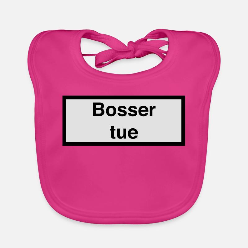 Bosser tue :) Bavoir bio Bébé