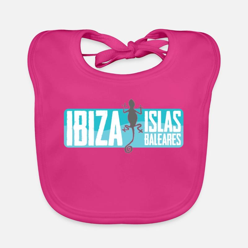 Conception vectorielle de l’île d’Ibiza Bavoir bio Bébé
