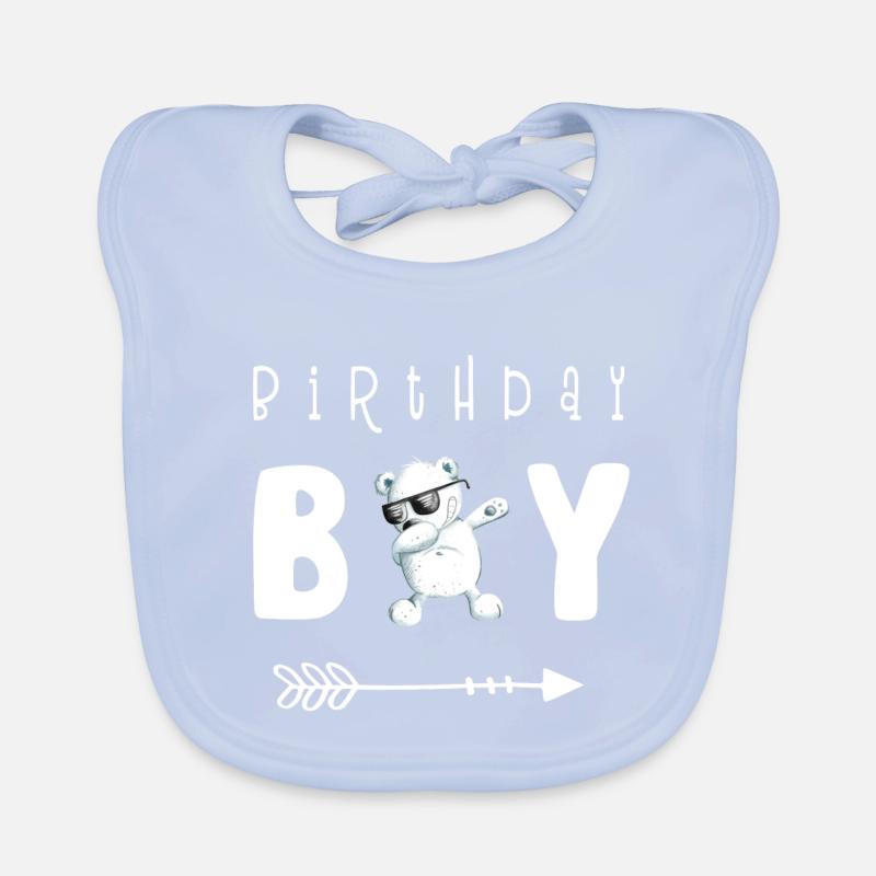 Birthday Boy I Geburtstagskind I Junge Geburtstag Baby Bio-Lätzchen
