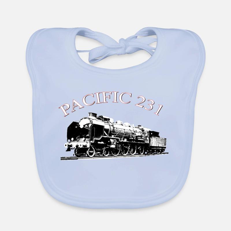 Lokomotiv-Création Louis RUNEMBERG Adagp Baby Bio-Lätzchen