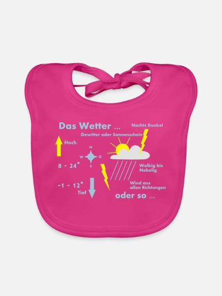wetter wetterkarte europa - Baby Bio-Lätzchen - Fuchsia