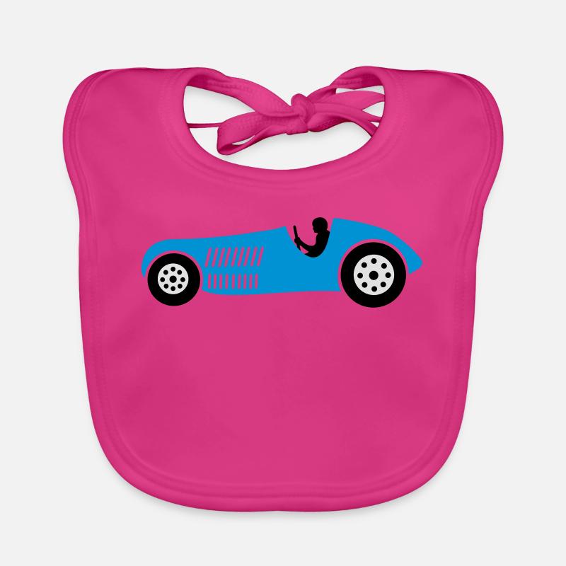 race car Organic Baby Bibs