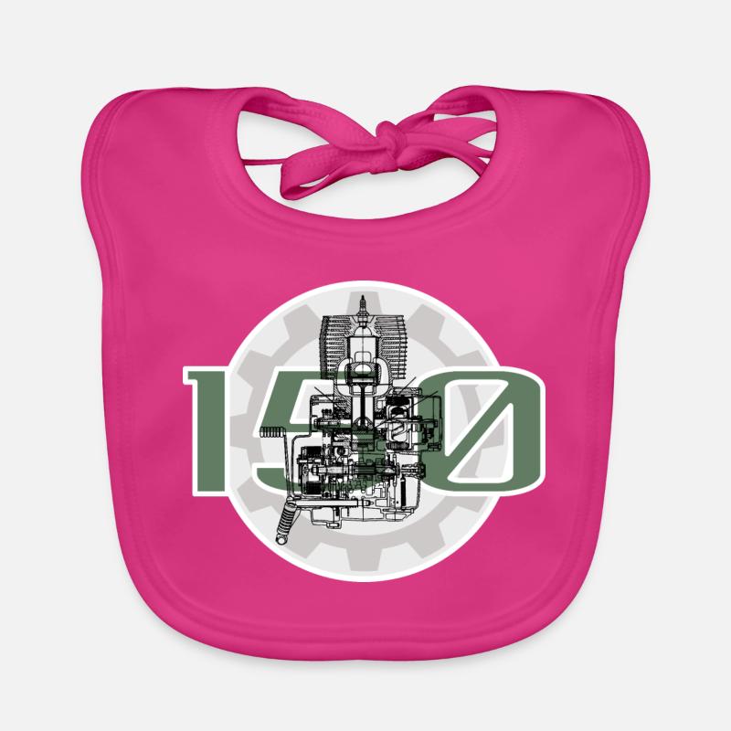 Simson MZ 150 - Baby Bio-Lätzchen - Fuchsia