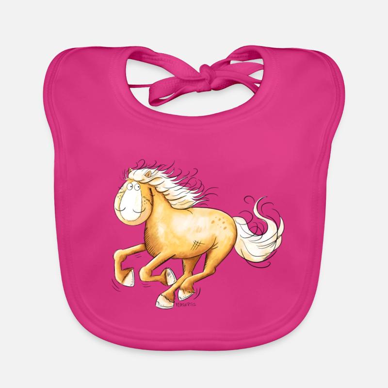 Haflinger Rapide I Bande Dessinée De Chevaux Bavoir bio Bébé