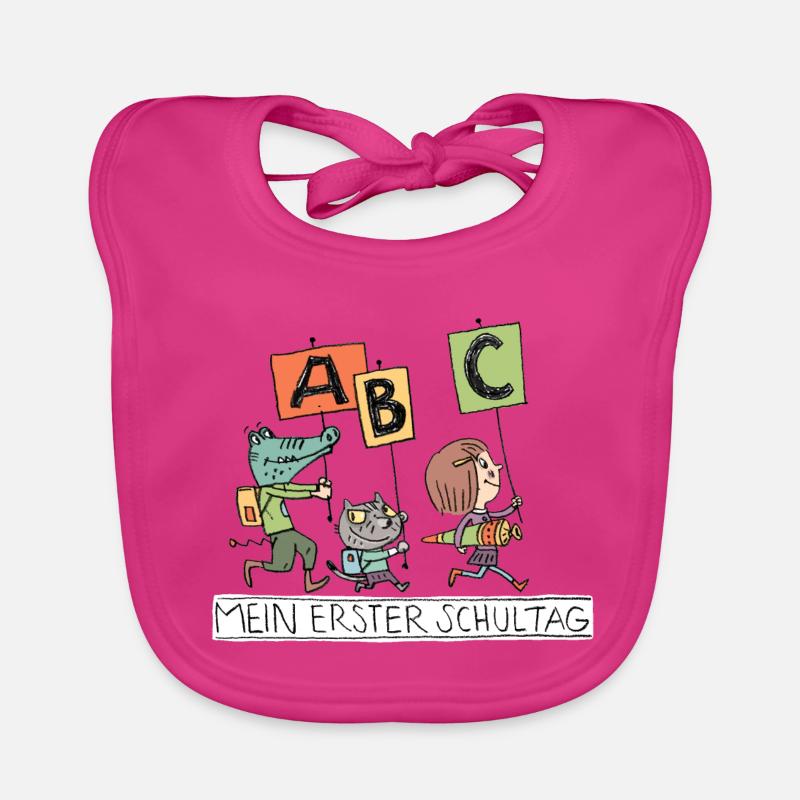 Erster Schultag ABC Abenteuer Baby Bio-Lätzchen