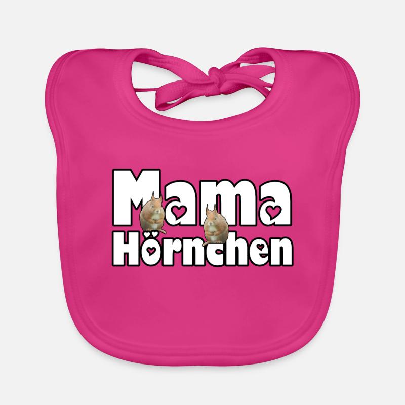 Mama Eichhörnchen Mutter Tier Muttertag Spruch Baby Bio-Lätzchen