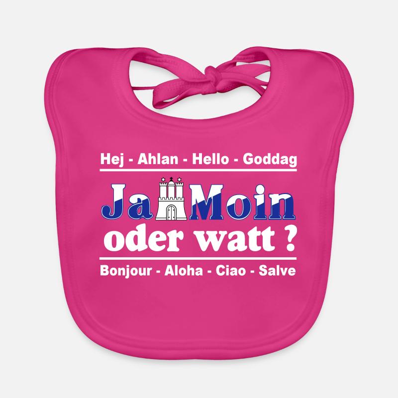 Hamburg , Tradition , Fan , Ja Moin oder watt (25) Baby Bio-Lätzchen