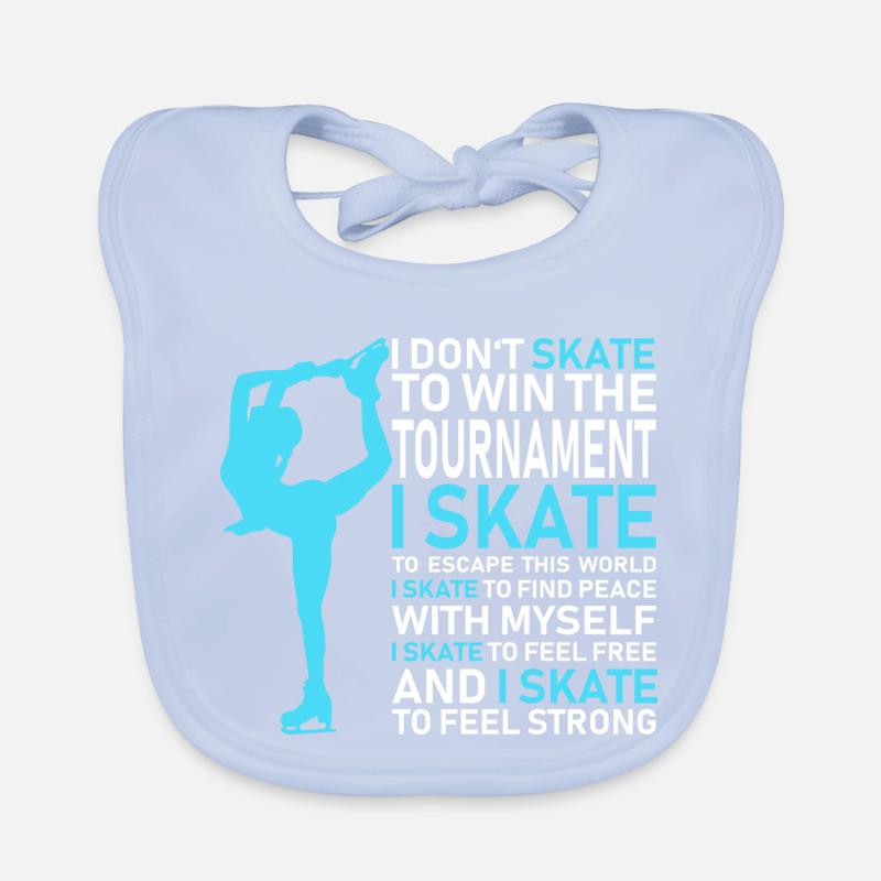 Patinage sur glace échapper à moi-même Bavoir bio Bébé