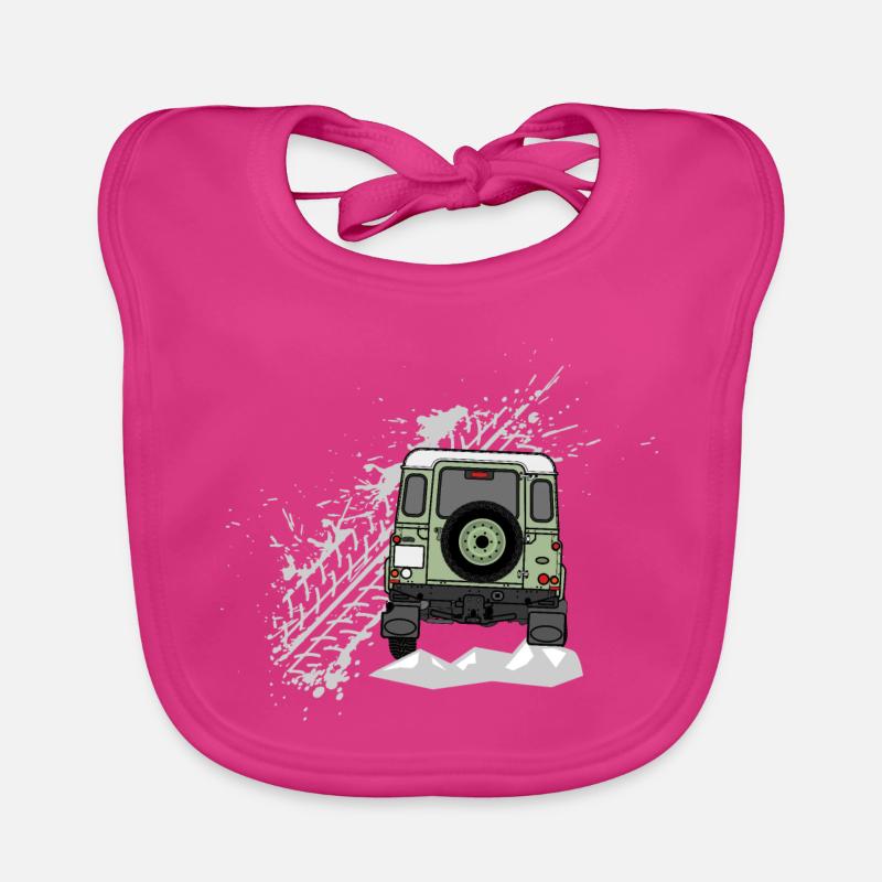 Defender Splash Rear - Bavoir bio Bébé - fuchsia