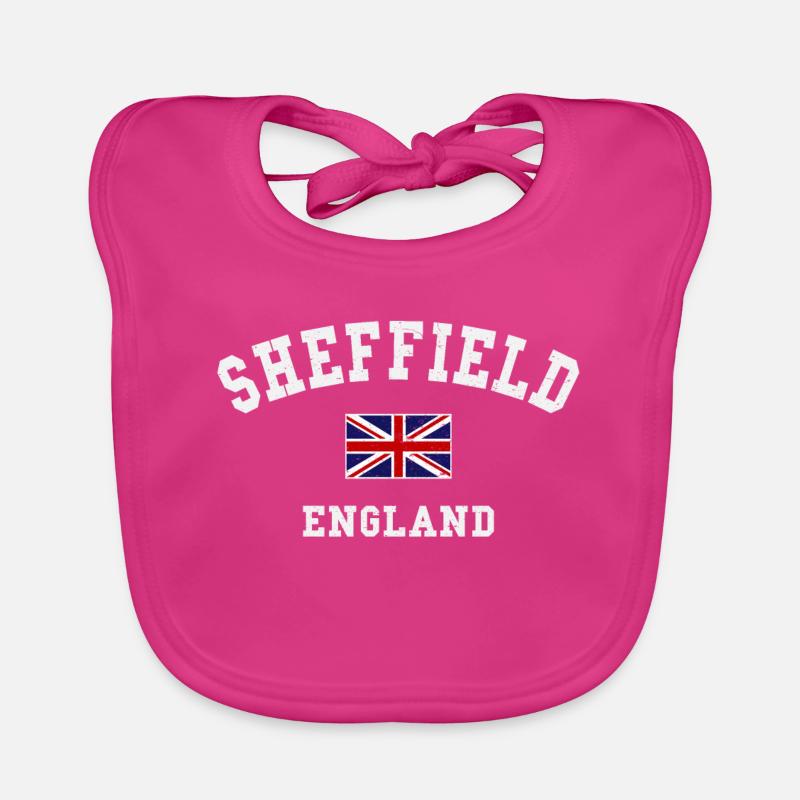Sheffield England Flagge Baby Bio-Lätzchen