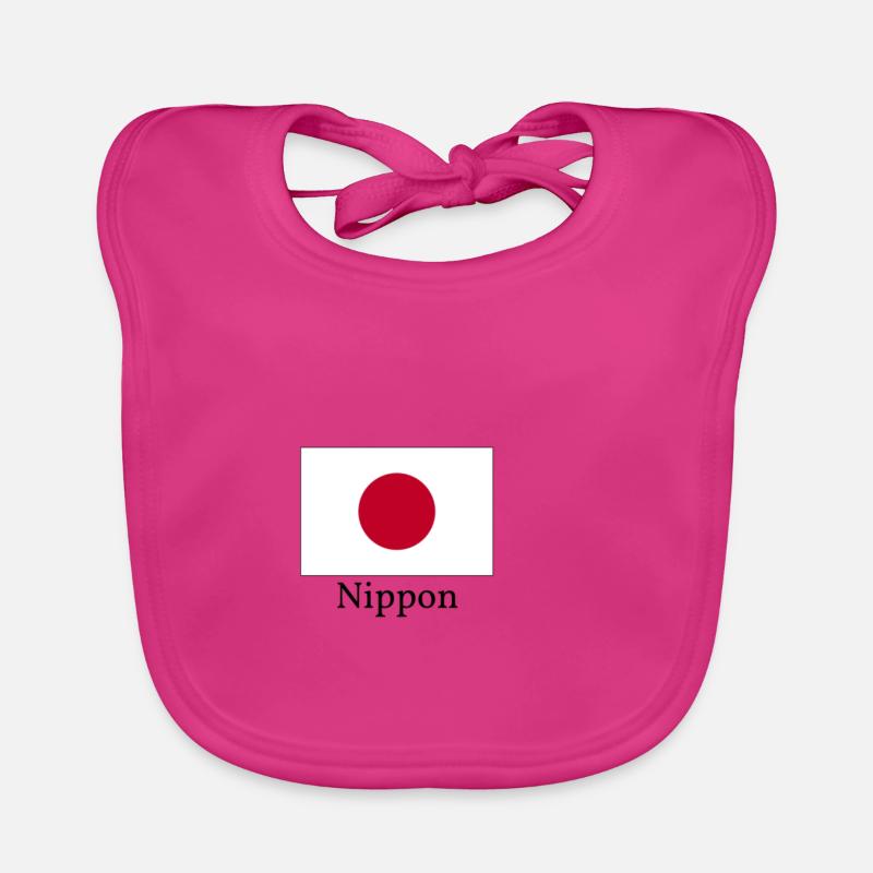 Conception du drapeau japonais Bavoir bio Bébé