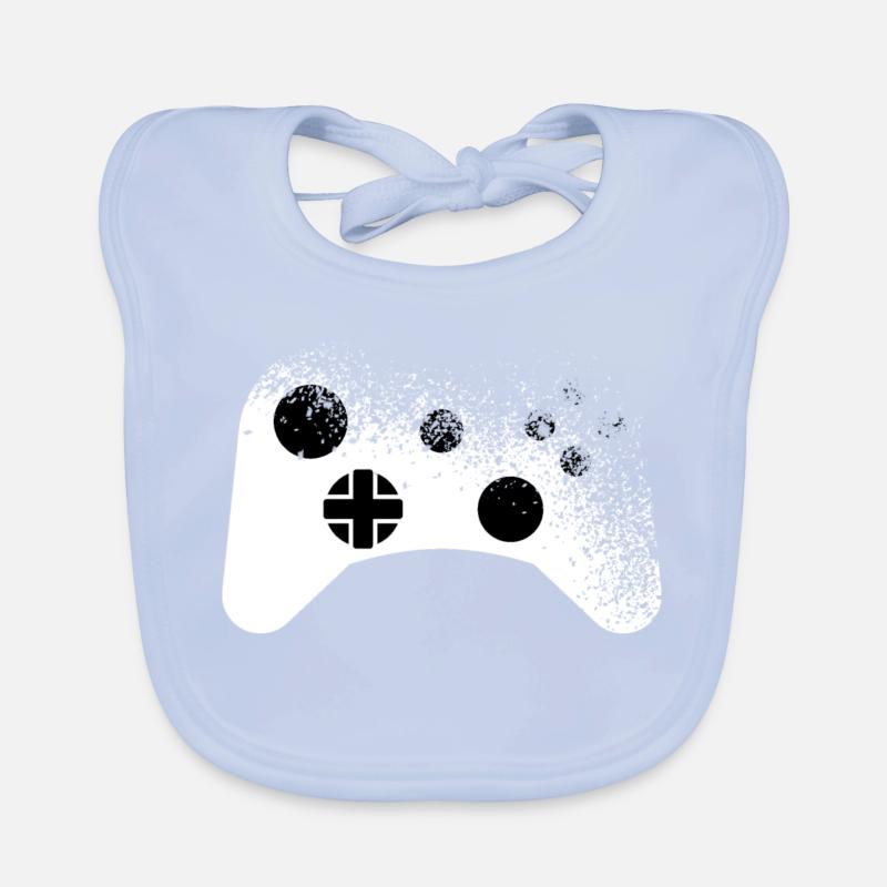 Splatter - Motif de manette pour les joueurs Cool Bavoir bio Bébé