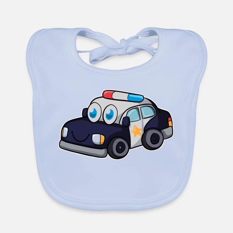 Polizeiauto Baby Bio-Lätzchen