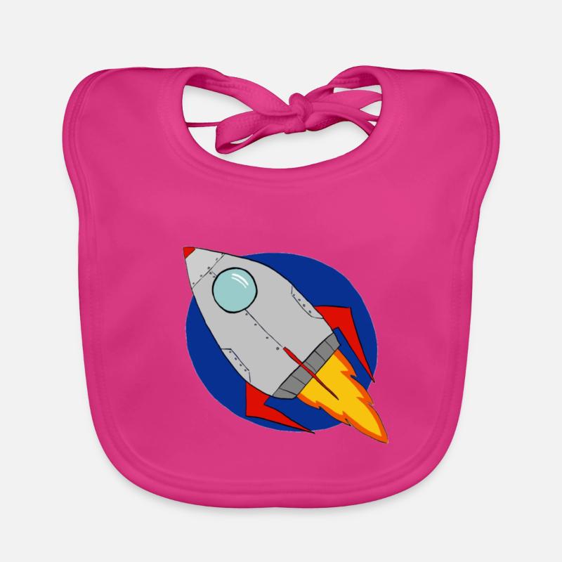 Fusée Bavoir bio Bébé