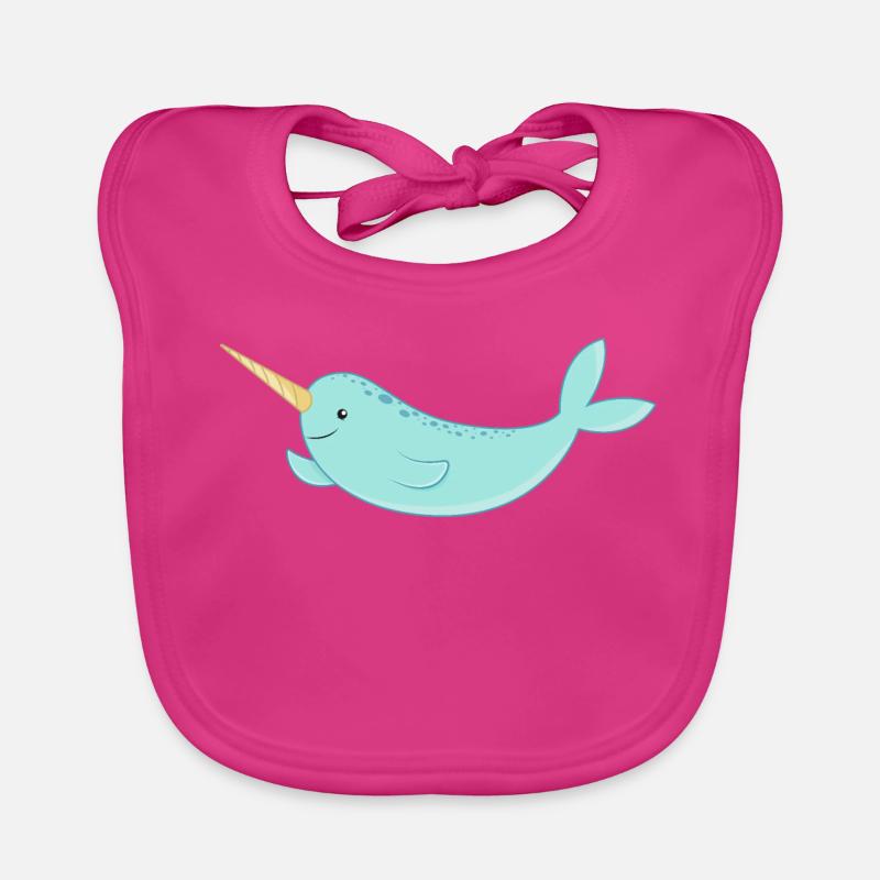 narwhal Organic Baby Bibs