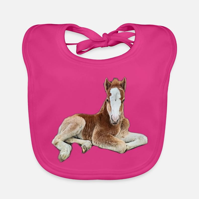 Fohlen Baby Bio-Lätzchen