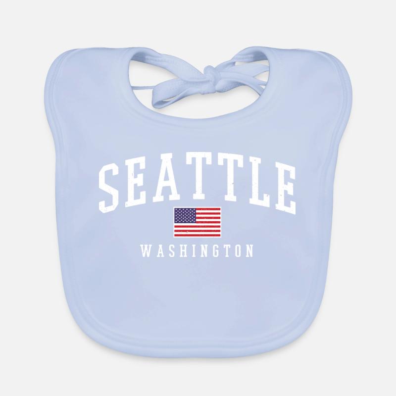Seattle Washington Bavoir bio Bébé
