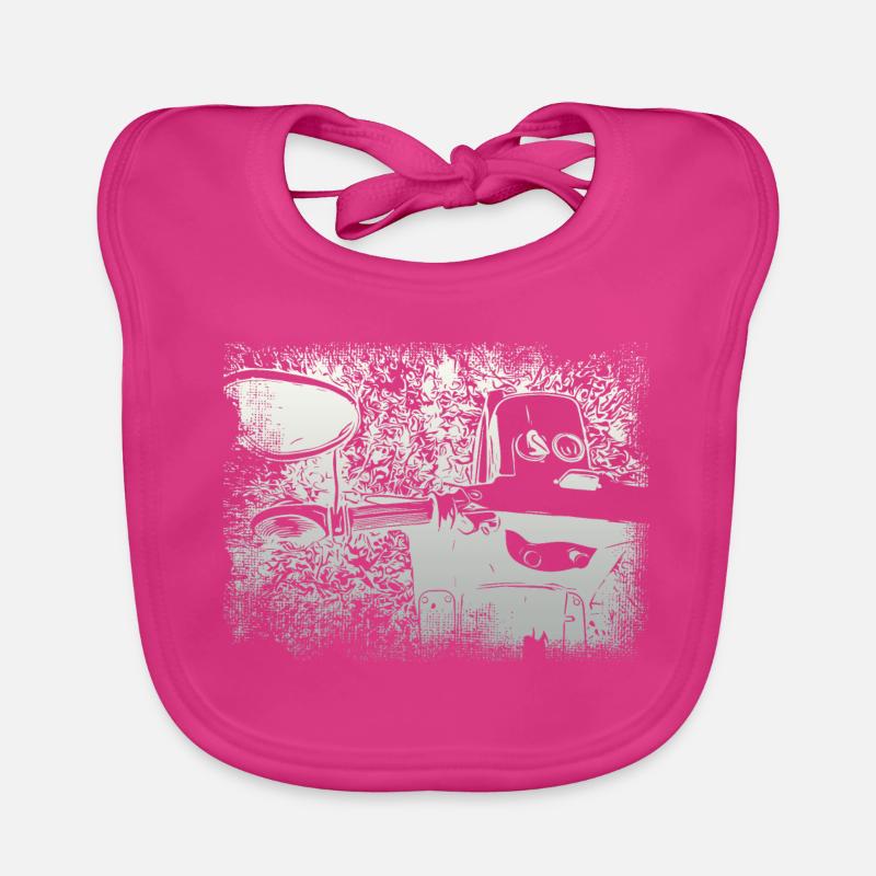 Simson Schwalbe KR51 - Baby Bio-Lätzchen - Fuchsia