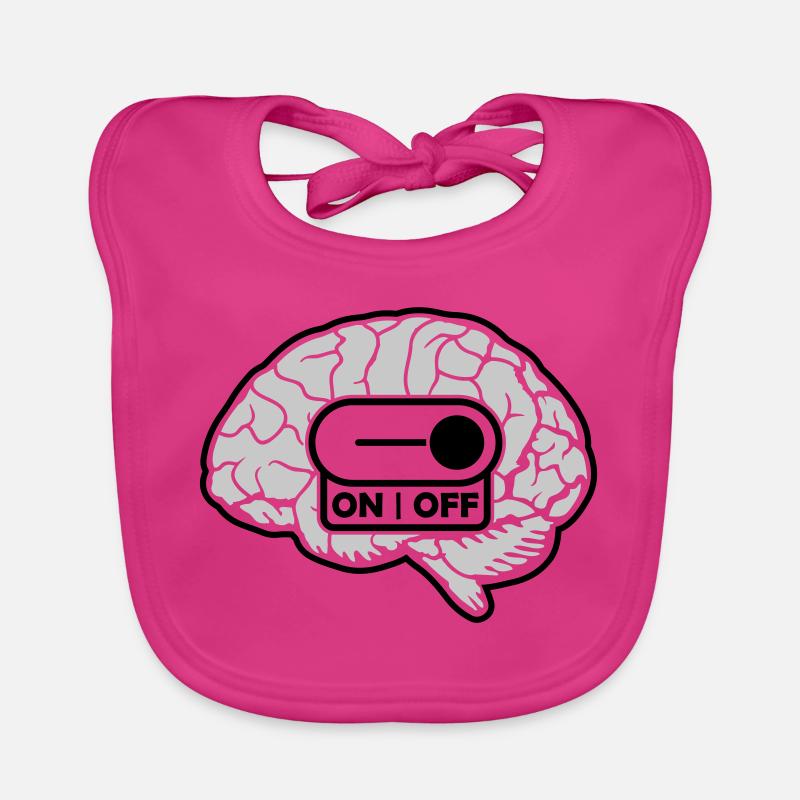 Turn off the brain switch Organic Baby Bibs