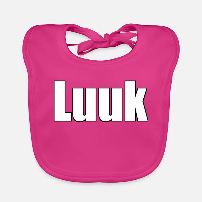 Luuk - Bavoir bio Bébé - fuchsia