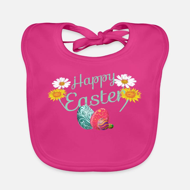 Happy Easter Organic Baby Bibs