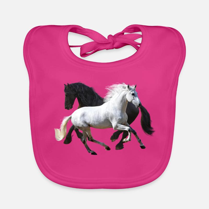 Chevaux Bavoir bio Bébé