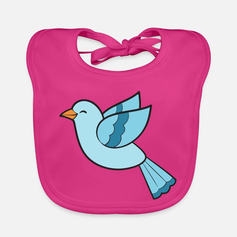 Oiseaux Oiseaux Bavoir bio Bébé