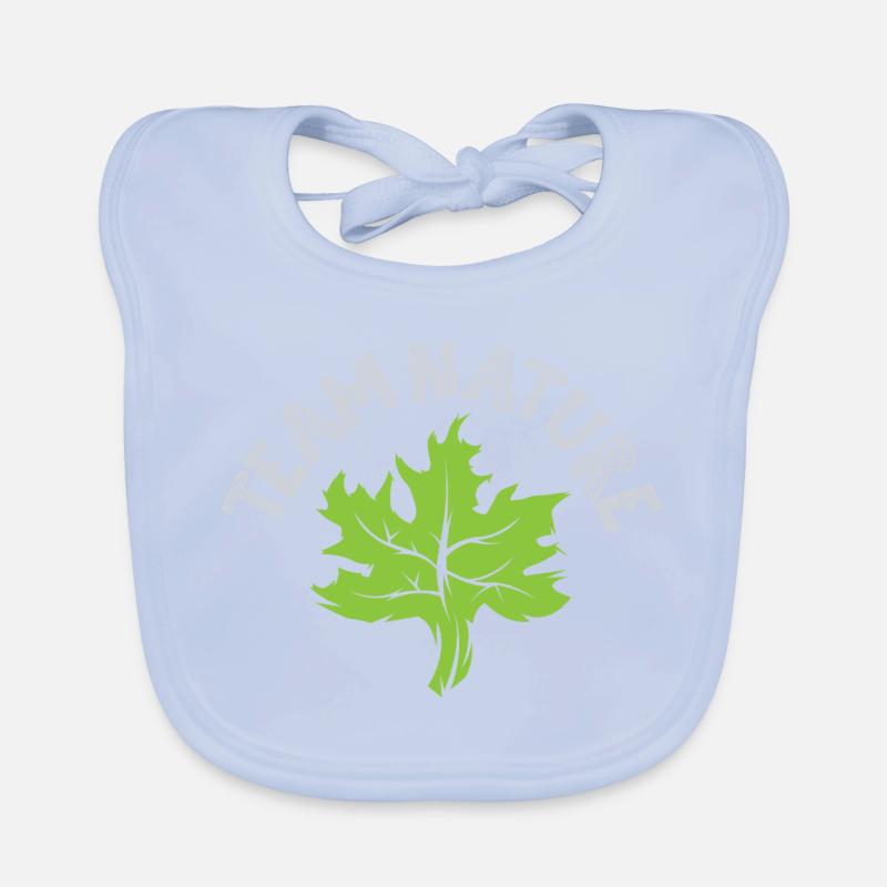 équipe nature Feuille Symbole vert Logo icône Arbre forestier Bavoir bio Bébé