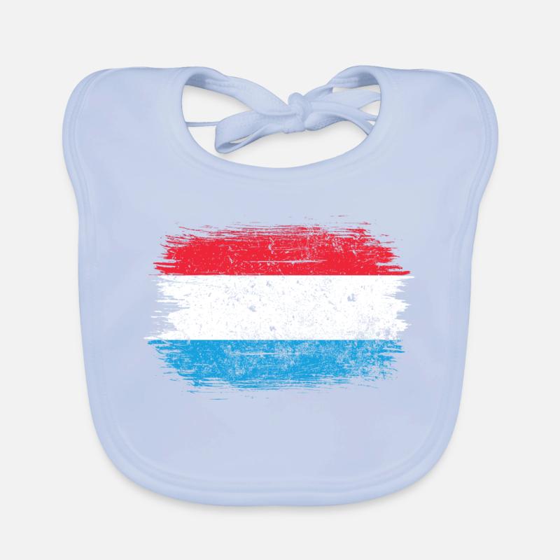 Pinselstrich Holländische Flagge Baby Bio-Lätzchen