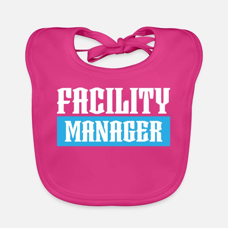 facility manager tshirt schwarz Baby Bio-Lätzchen