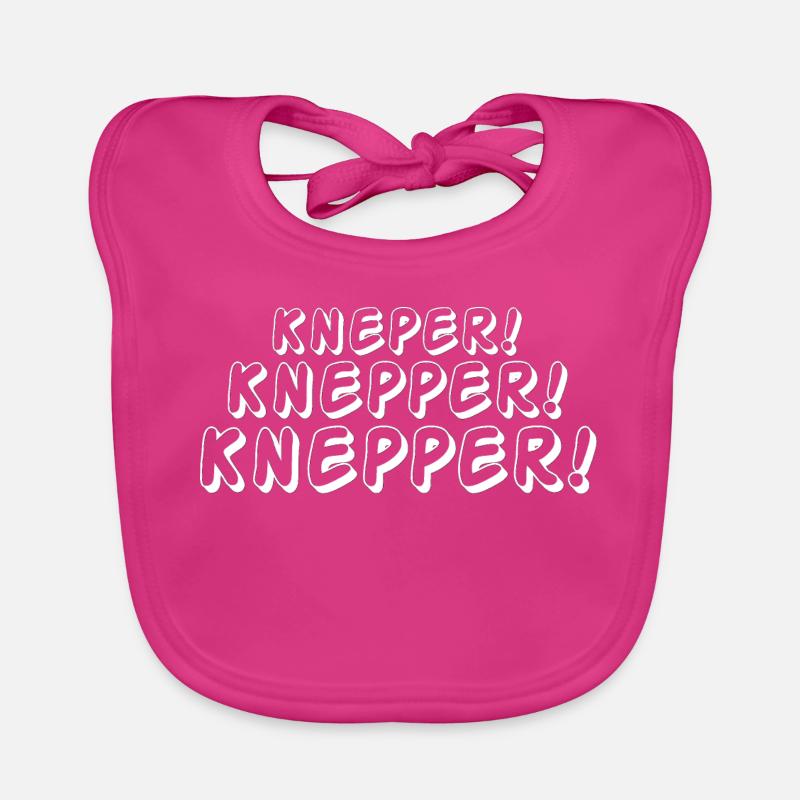 geburtstagsgeschenk pfälzerin, knepper - Baby Bio-Lätzchen - Fuchsia