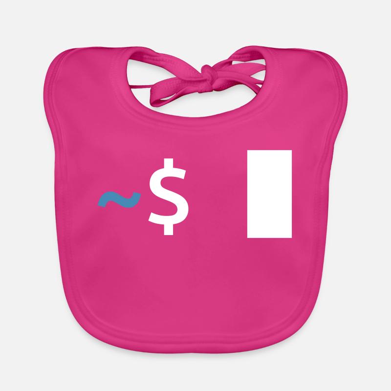 Linux Shell Command - Baby Bio-Lätzchen - Fuchsia