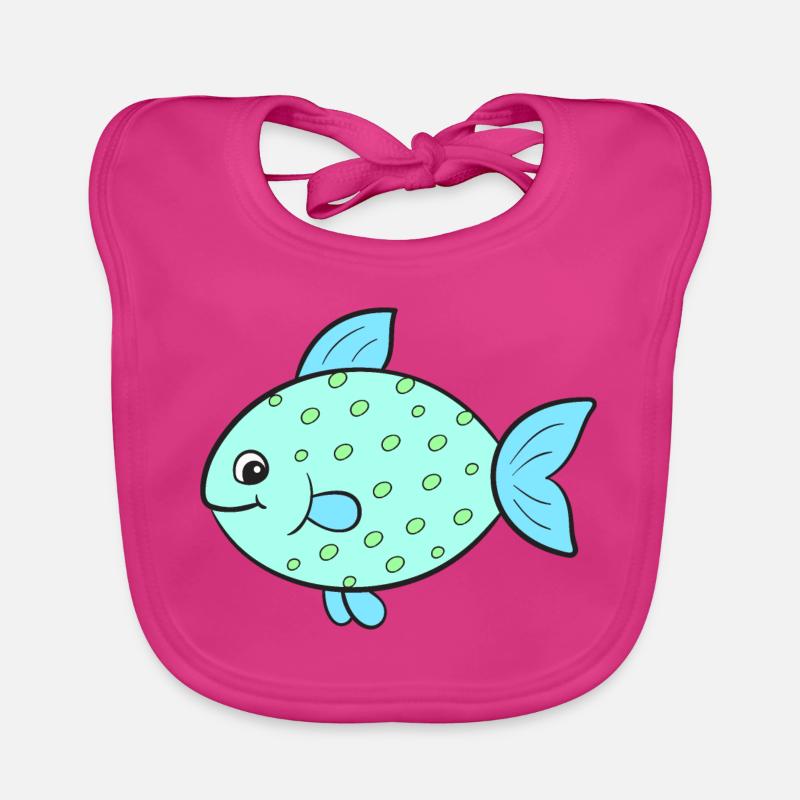 Poisson Poisson Bavoir bio Bébé
