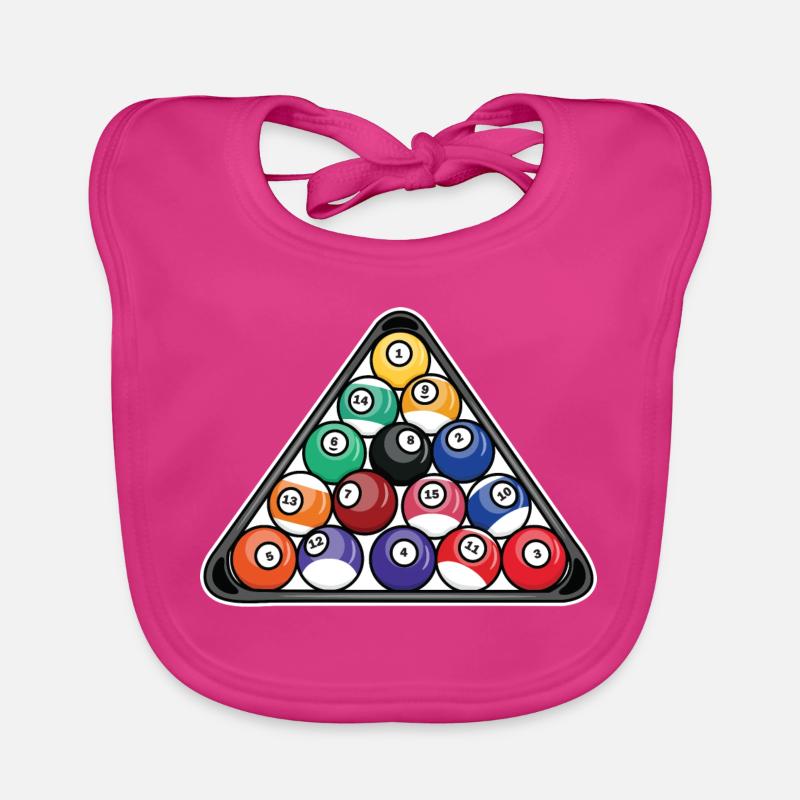 Billiard Triangle Organic Baby Bibs