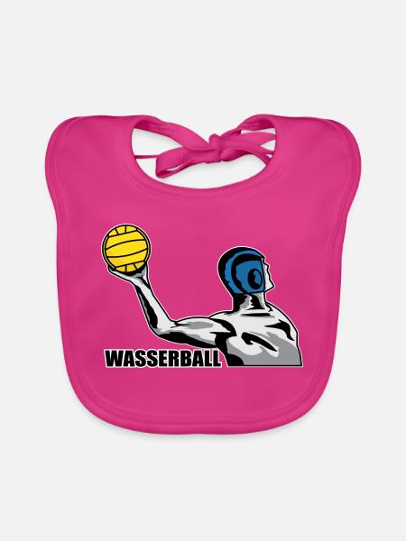 Wasserball - Baby Bio-Lätzchen - Fuchsia