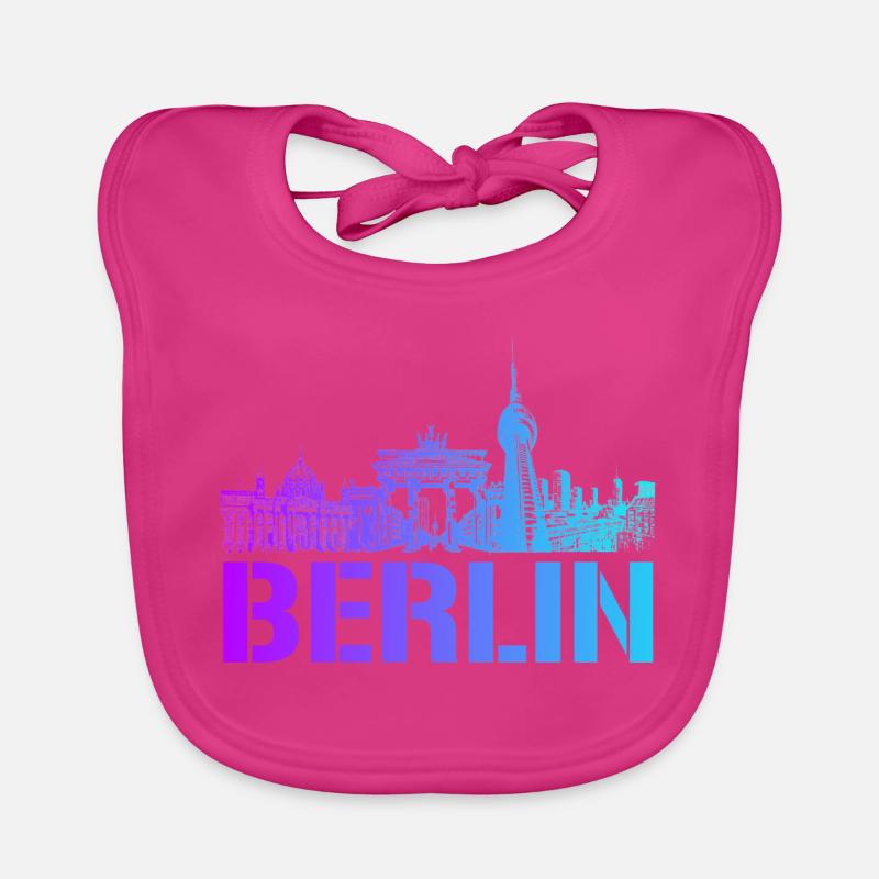 Ligne d’horizon de Berlin avec point de repère de Berlin Bavoir bio Bébé