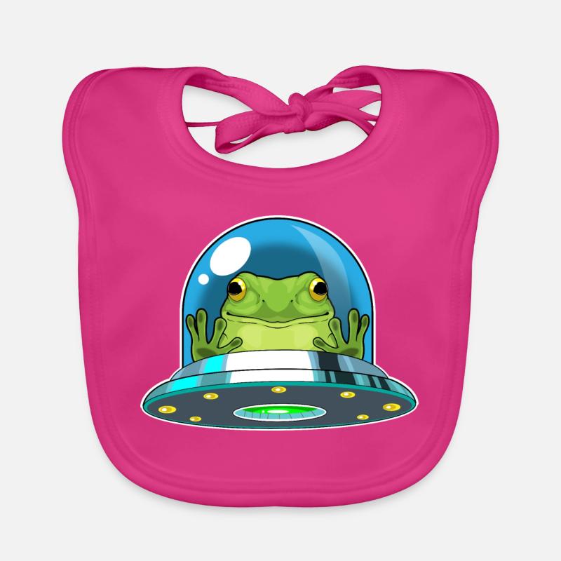 Frog Spaceship Space Bavoir bio Bébé